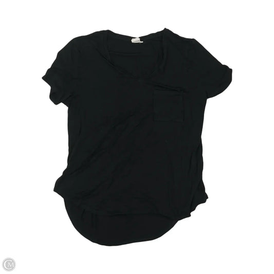 Top Short Sleeve By Clothes Mentor In Black, Size: L