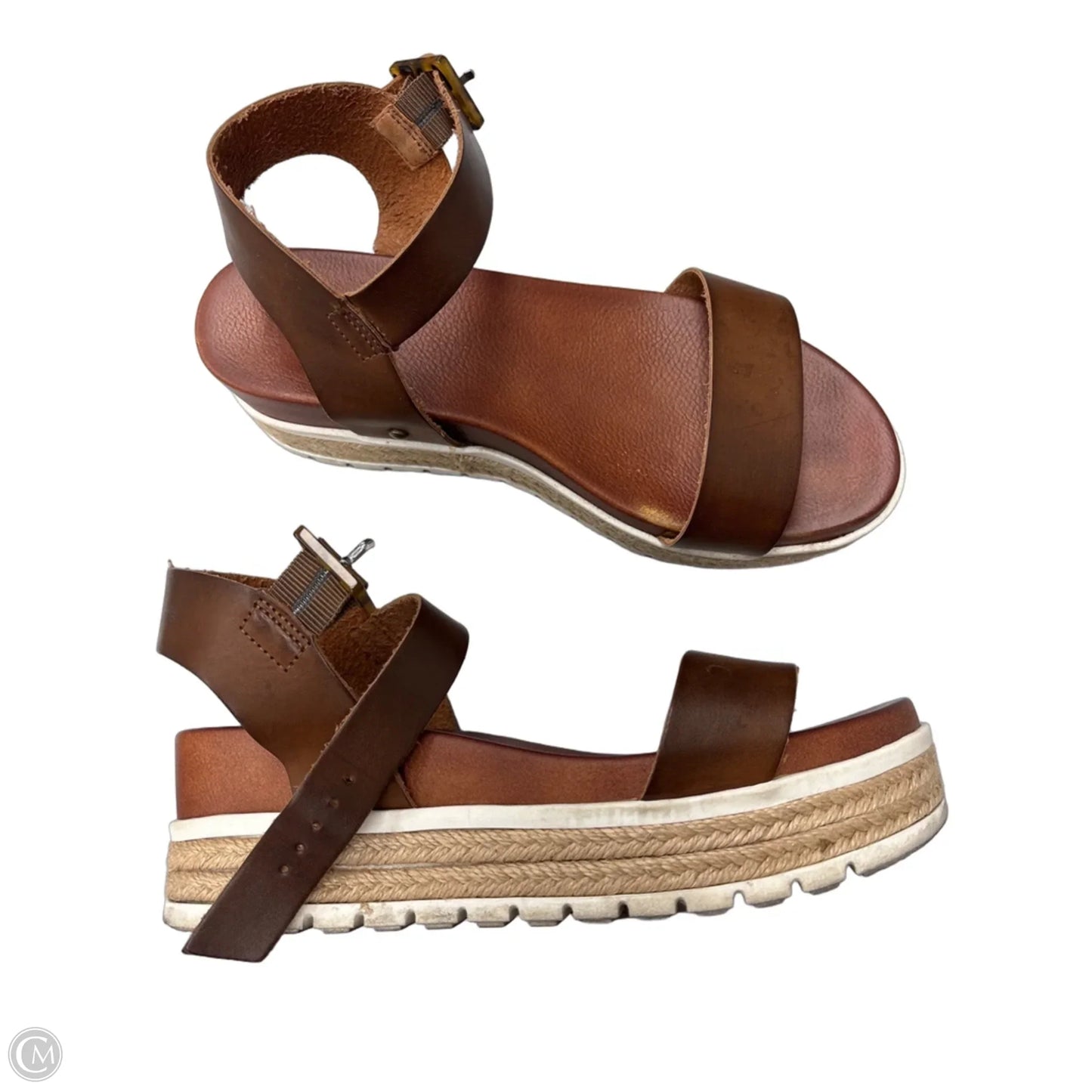 Sandals Flats By Mia In Brown, Size: 8