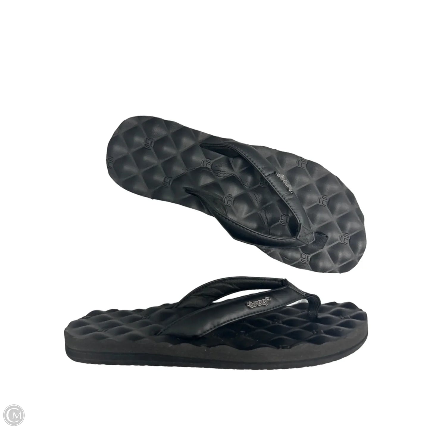 Sandals Flip Flops By Reef In Black, Size: 7