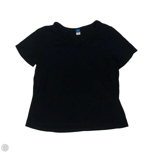 Top Short Sleeve By Old Navy In Black, Size: S