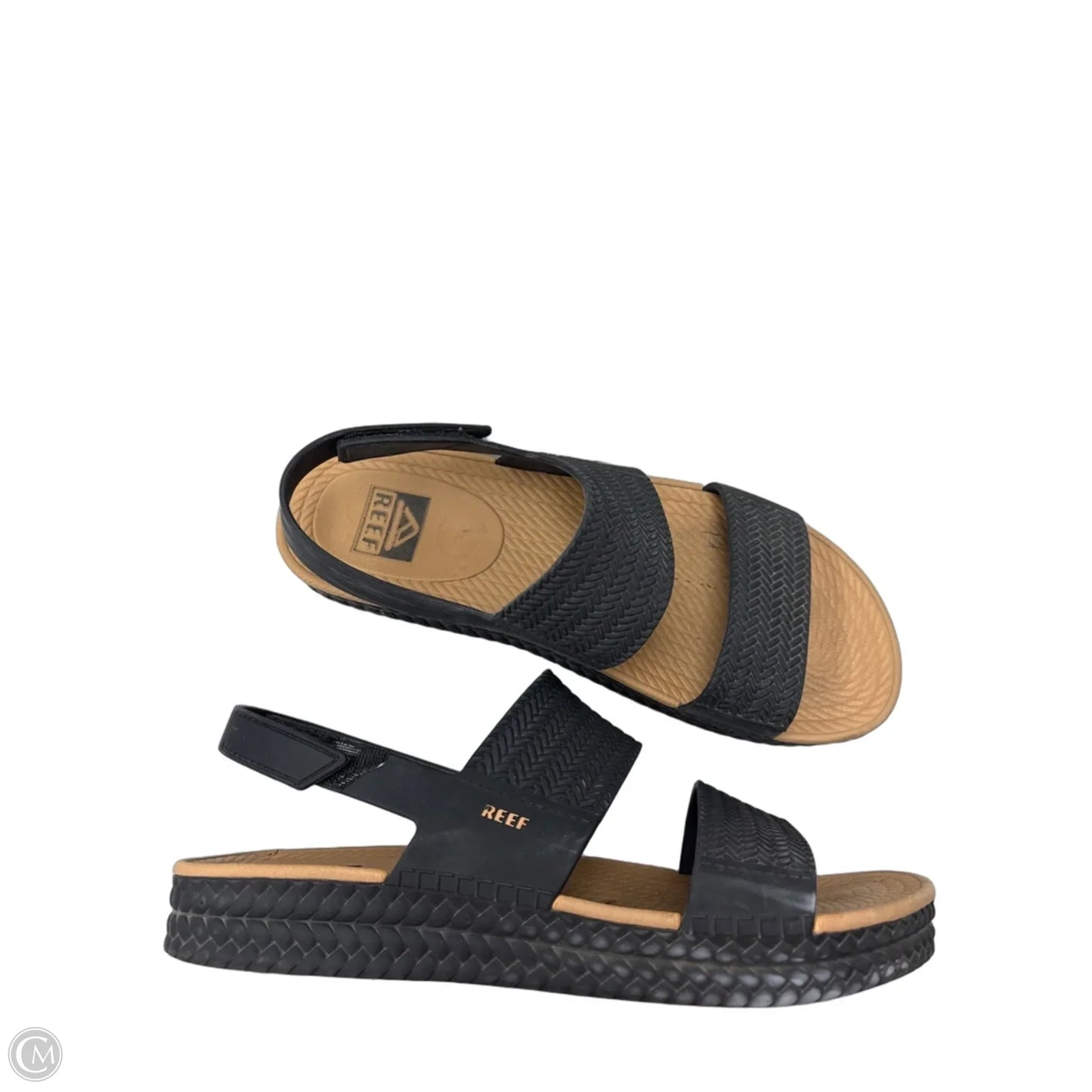Sandals Flats By Reef In Black, Size: 9