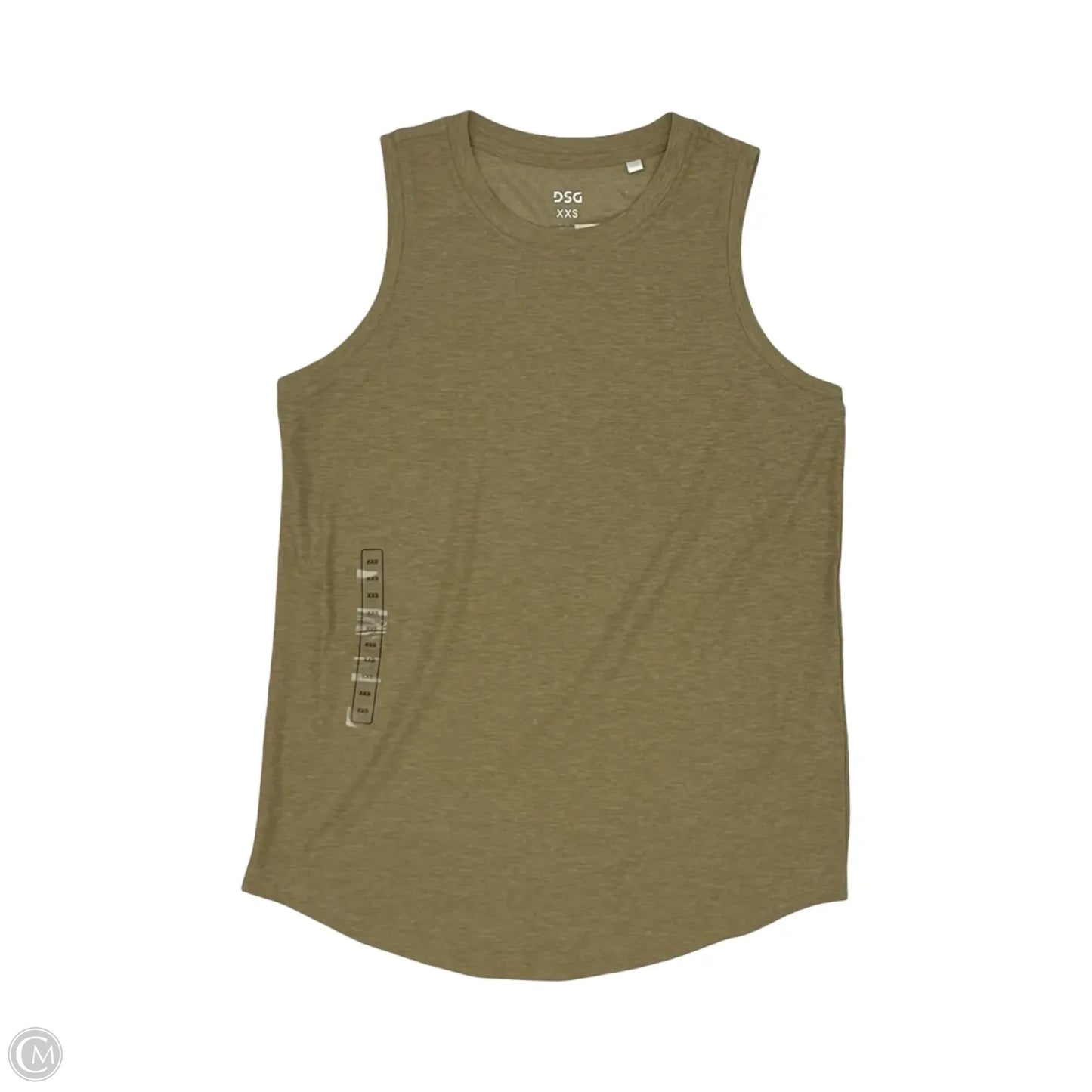Athletic Tank Top By Dsg Outerwear In Brown, Size: Xxs
