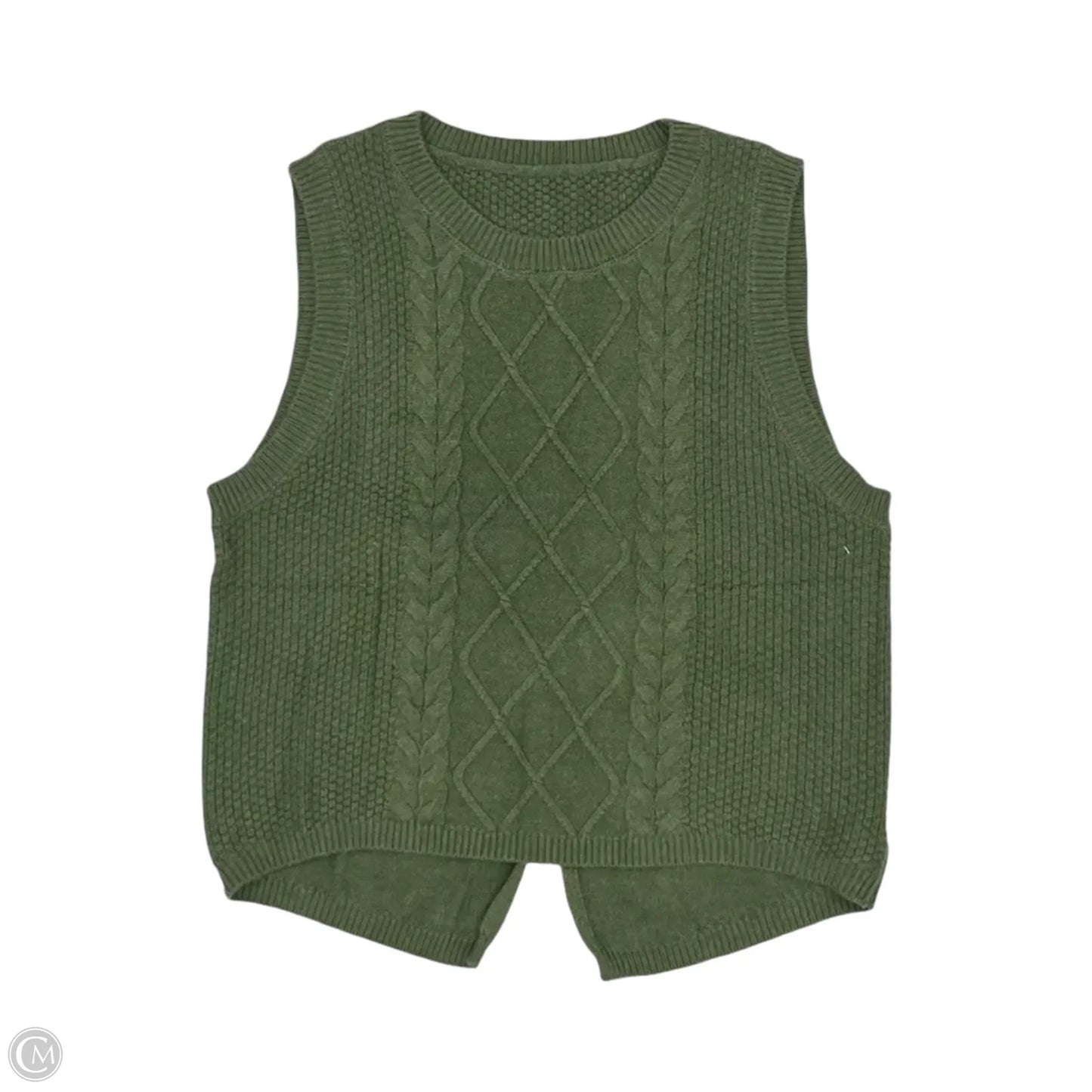 Vest Sweater By Cmf In Green, Size: M