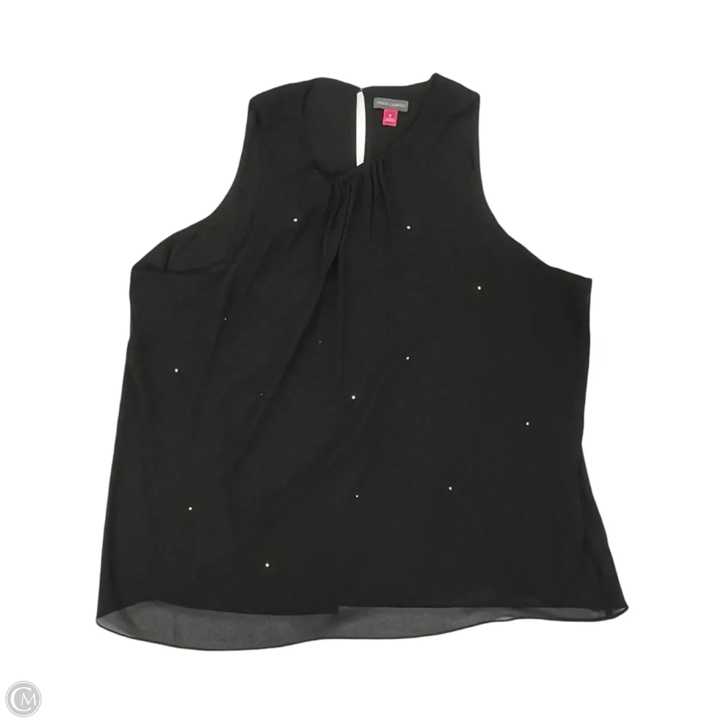 Blouse Sleeveless By Vince Camuto In Black, Size: Xl