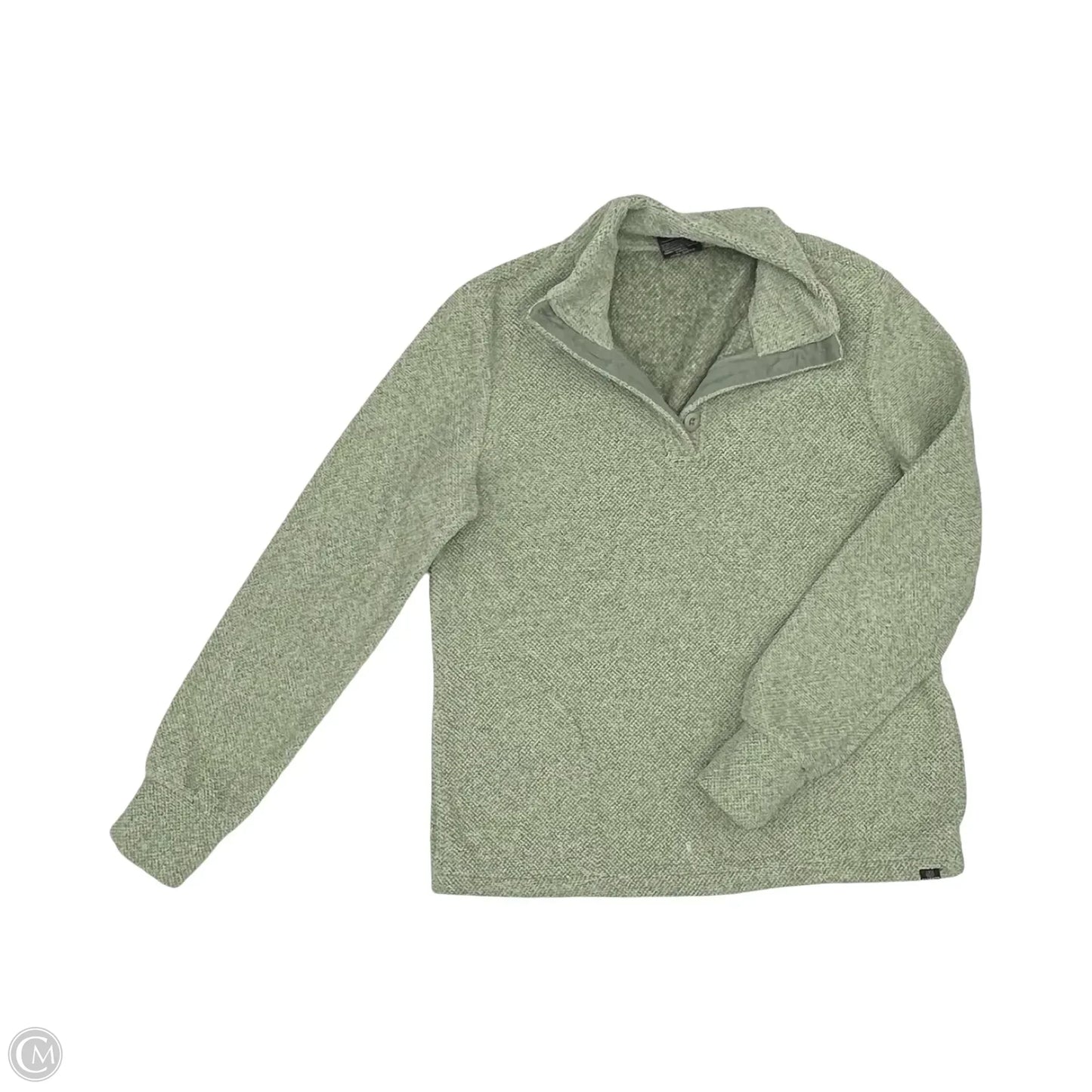 Sweatshirt Collar By Balance Collection In Green, Size: S