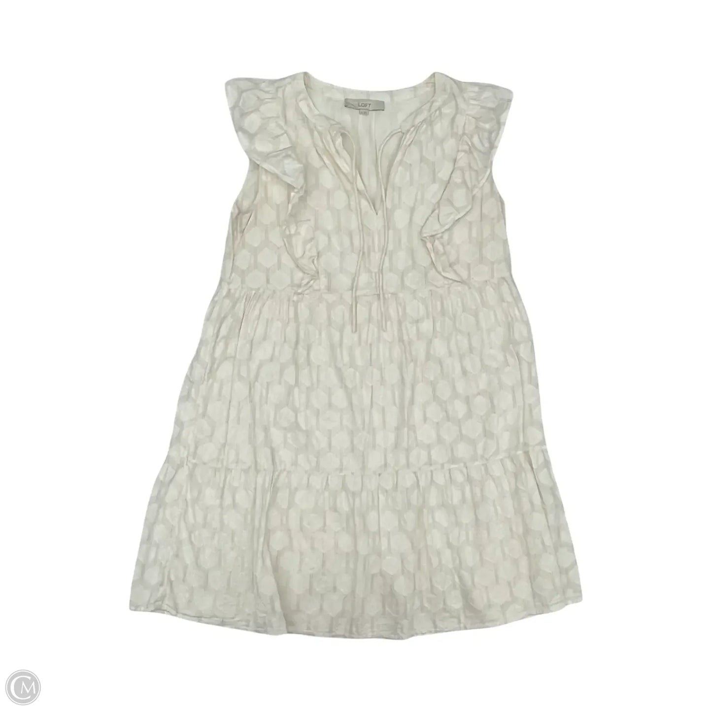 Dress Party Short By Loft In Cream, Size: M