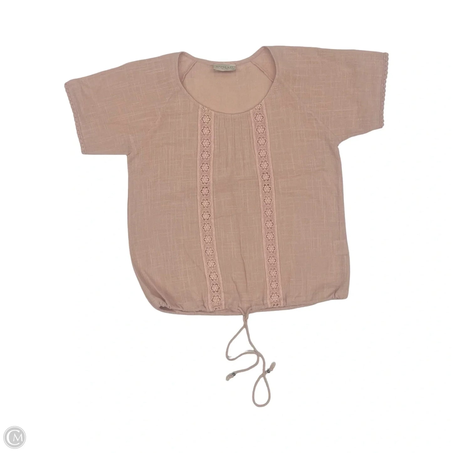 Blouse Short Sleeve By Clothes Mentor In Pink, Size: Xxs
