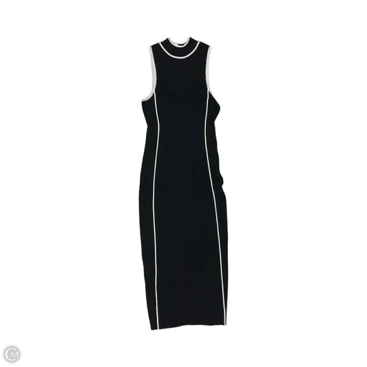 Dress Casual Midi By Clothes Mentor In Black & White, Size: M