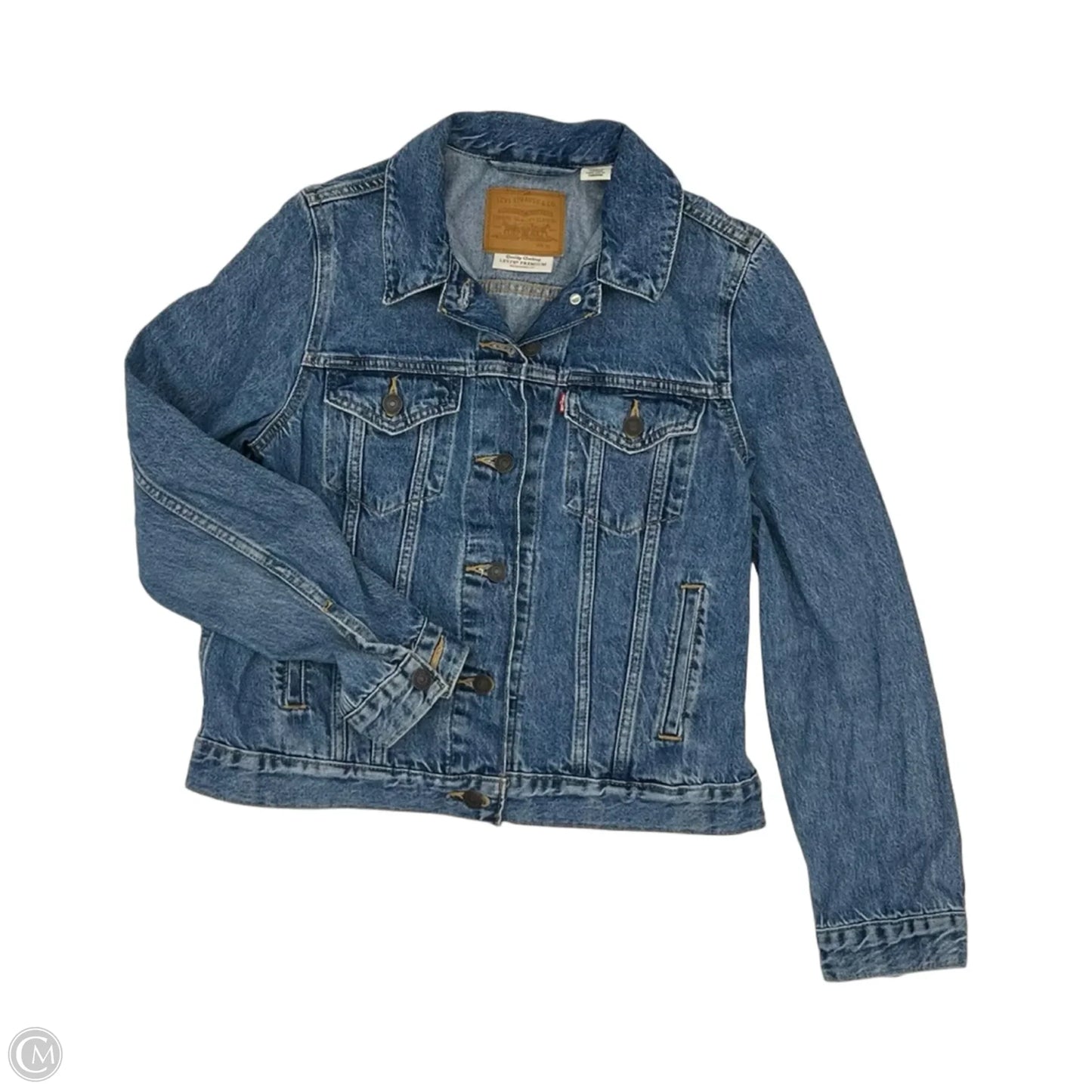 Jacket Denim By Levis In Blue Denim, Size: M