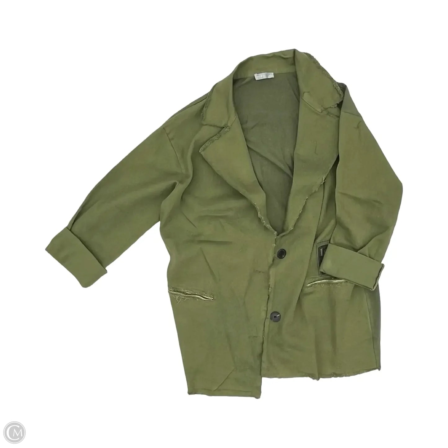 Blazer By Clothes Mentor In Green, Size: L