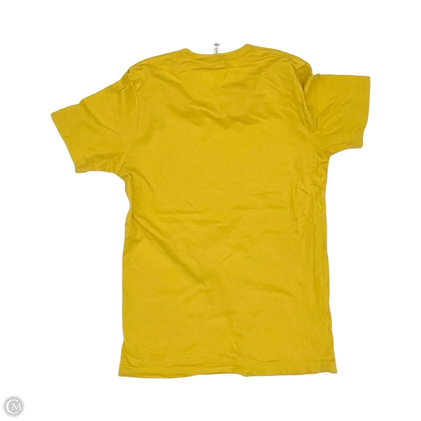 Top Short Sleeve By Canvas In Yellow, Size: M