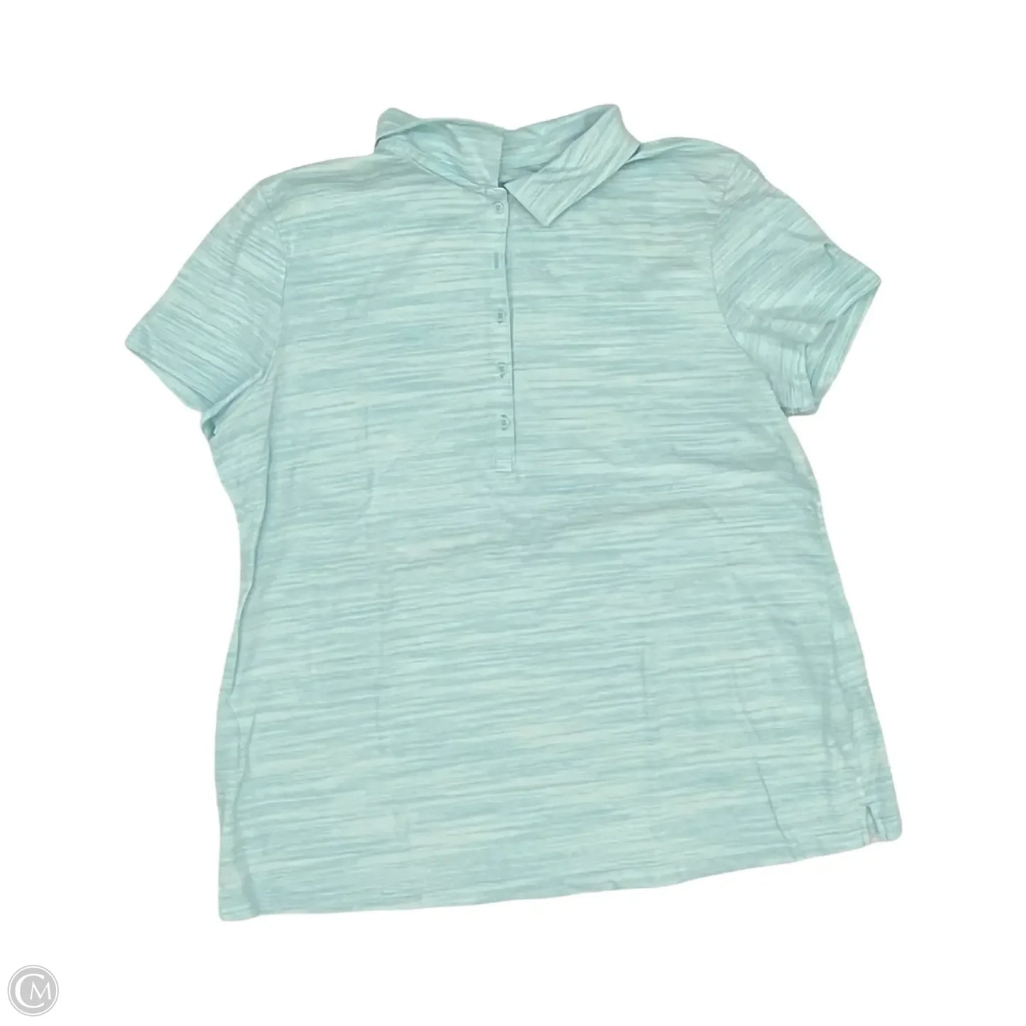 Top Short Sleeve By Croft And Barrow In Blue, Size: L