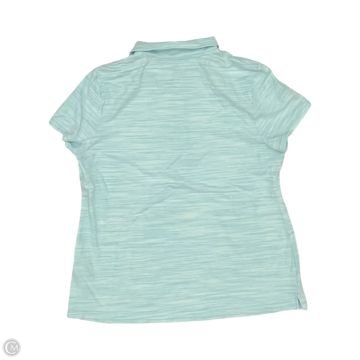 Top Short Sleeve By Croft And Barrow In Blue, Size: L