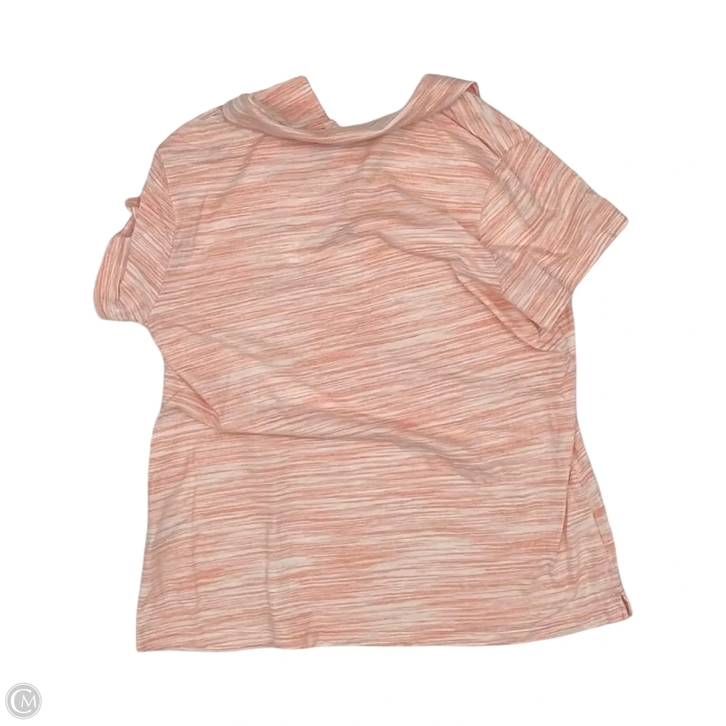 Top Short Sleeve By Croft And Barrow In Orange, Size: L