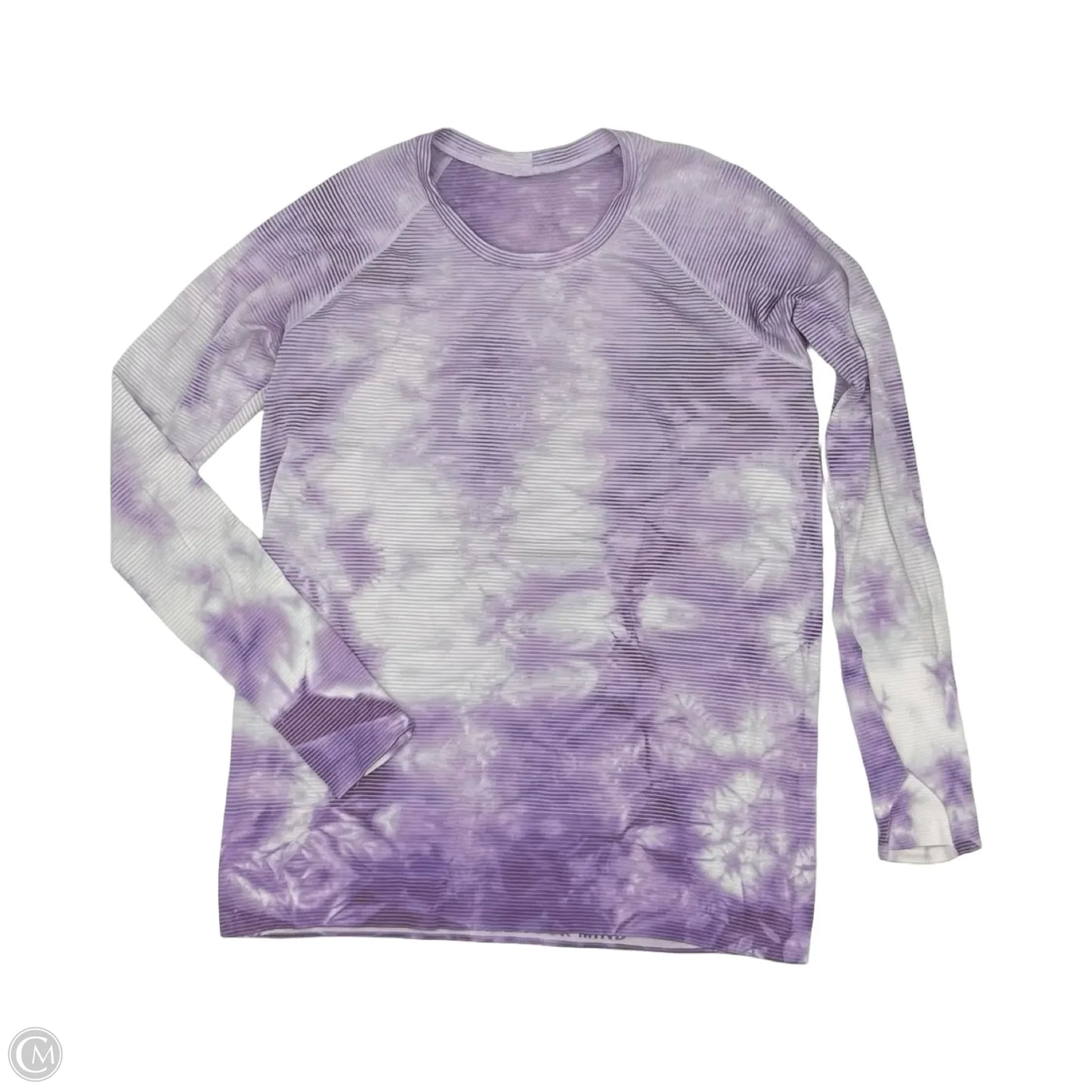 Athletic Top Long Sleeve Crewneck By Lululemon In Purple, Size: L