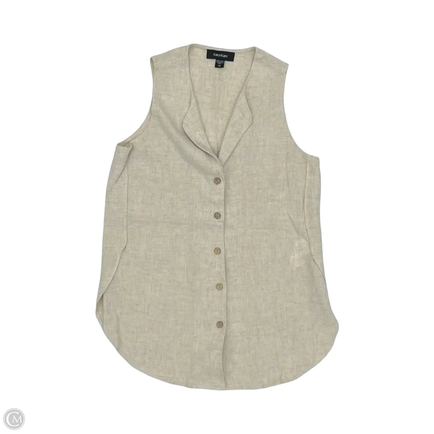 Vest Other By Karen Kane In Tan, Size: Xs