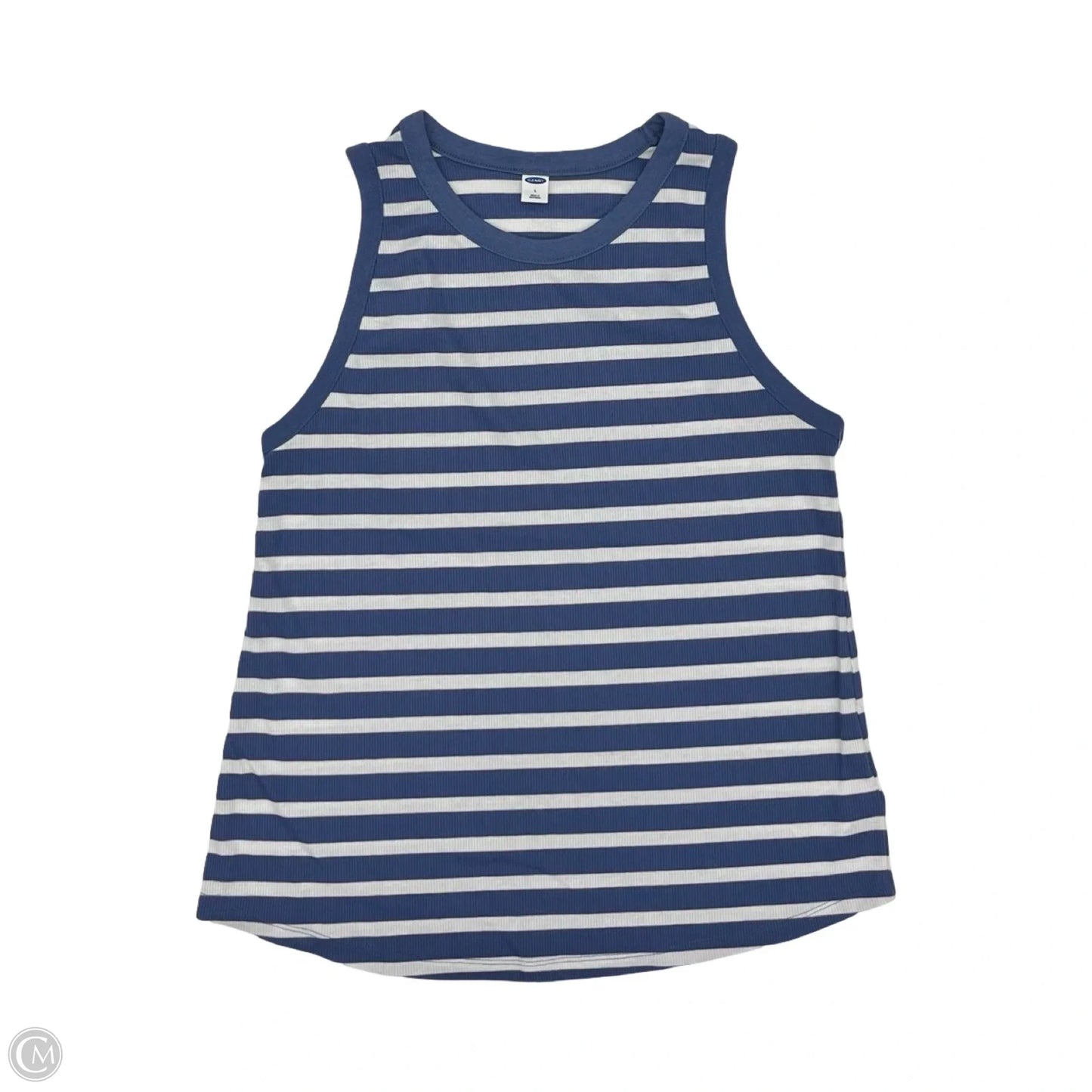 Tank Top By Old Navy In Blue & Cream, Size: L