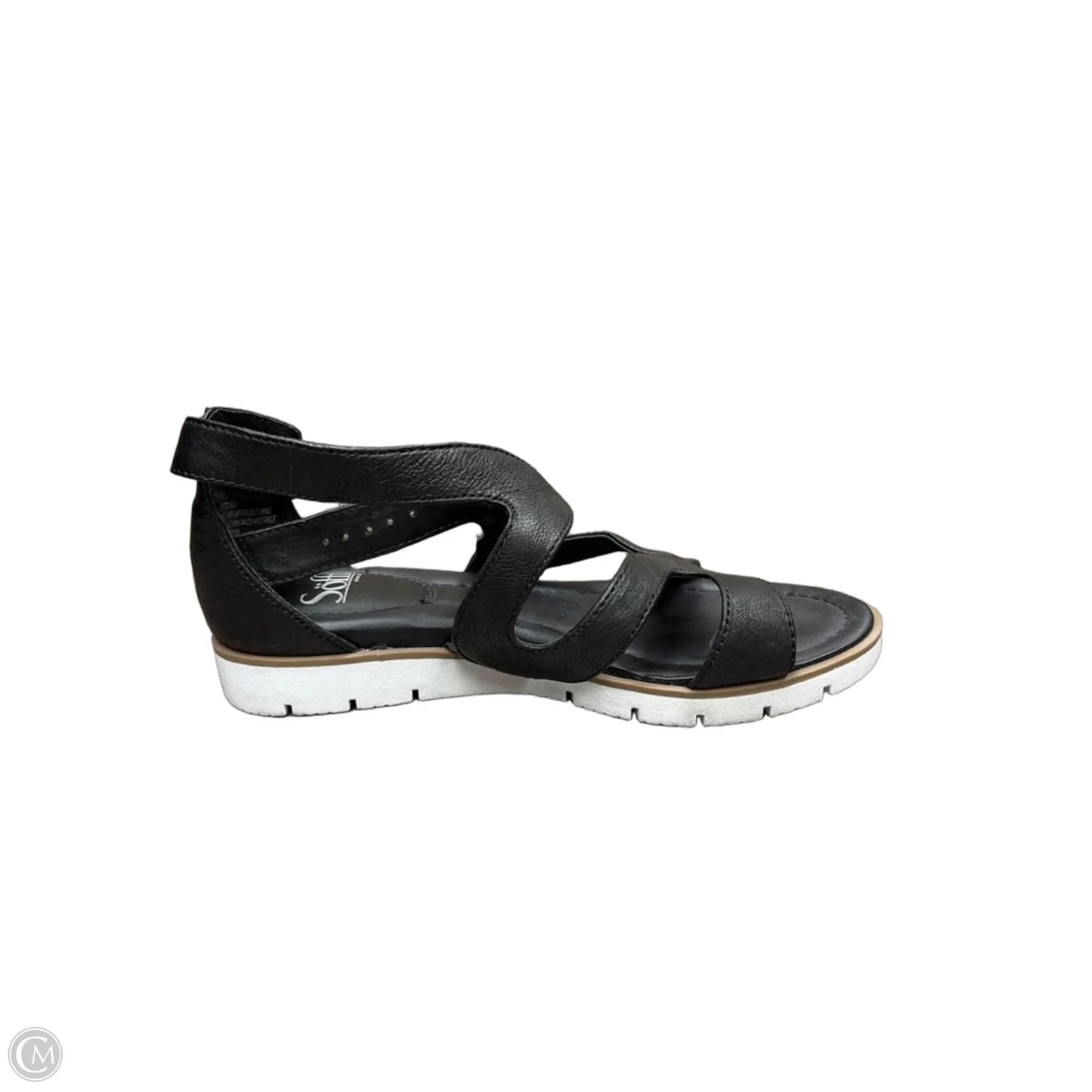 Sandals Flats By Sofft In Black, Size: 8.5
