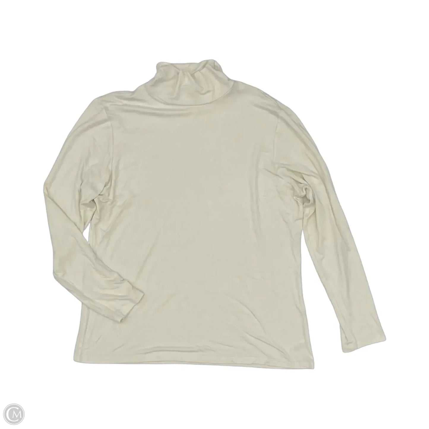 Top Long Sleeve By Limited In Cream, Size: Xl