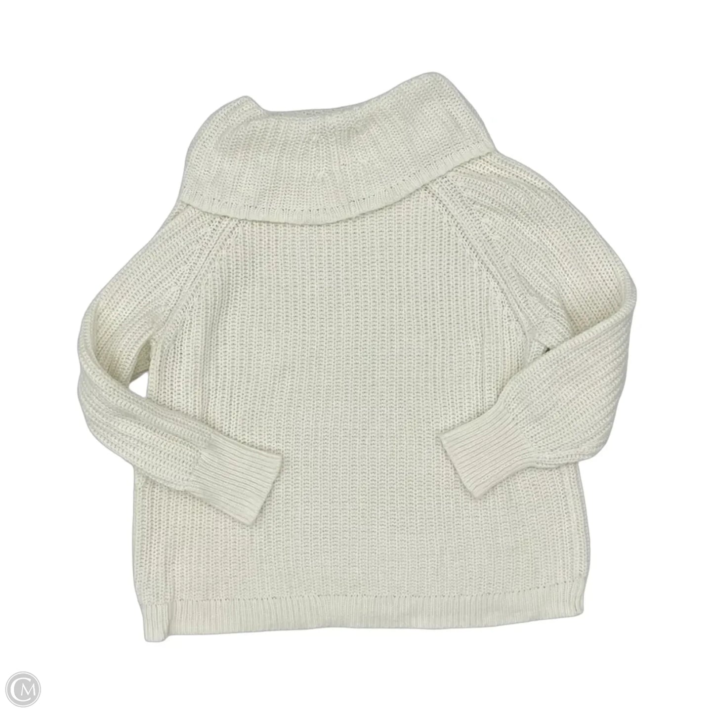 Top Long Sleeve By Talbots In Blue & Cream, Size: Xl
