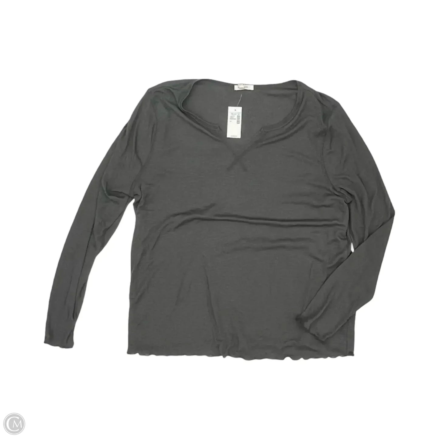Top Long Sleeve By Maurices In Grey, Size: 1x