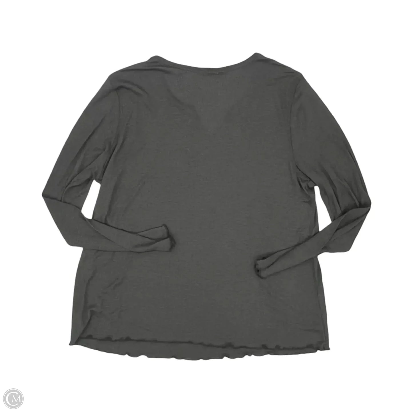 Top Long Sleeve By Maurices In Grey, Size: 1x