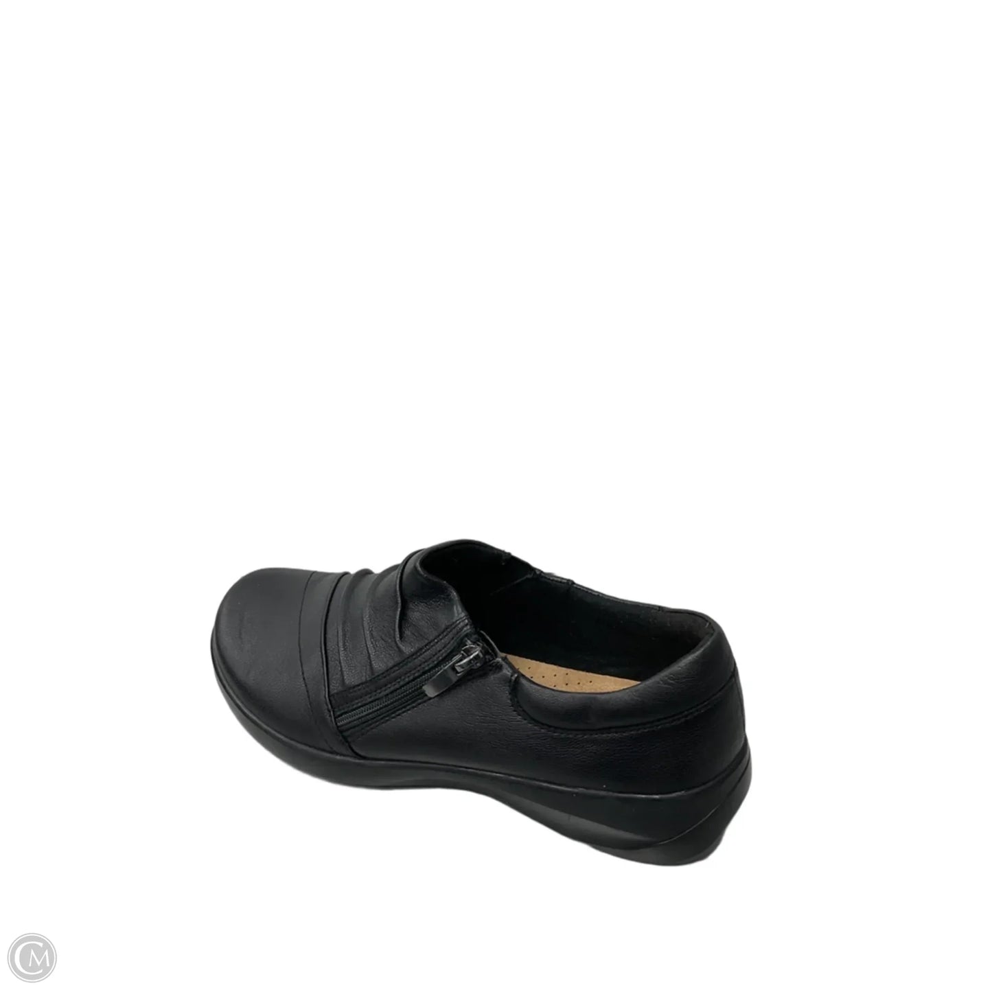 Shoes Flats By Clarks In Black, Size: 9.5