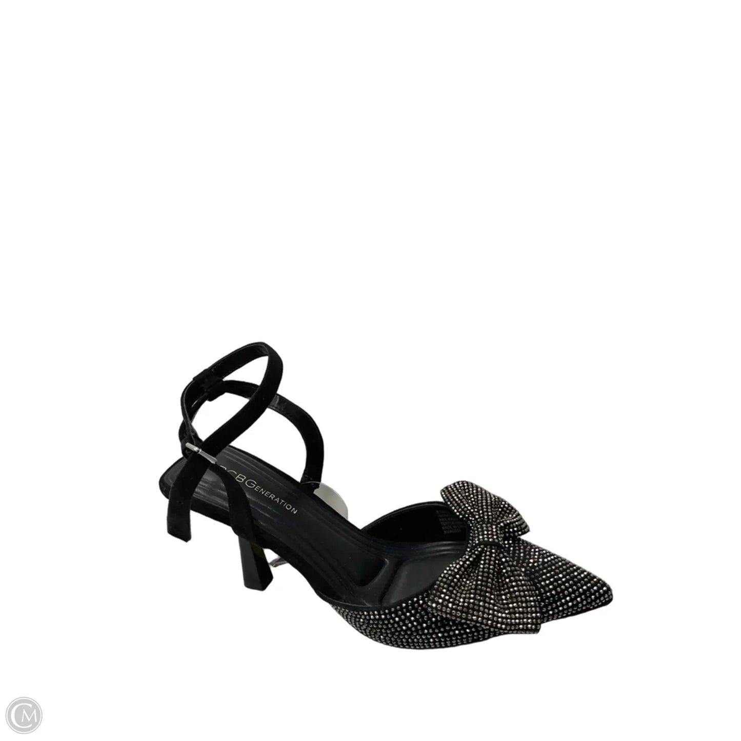 Shoes Heels Stiletto By Bcbg In Black & Silver, Size: 8.5