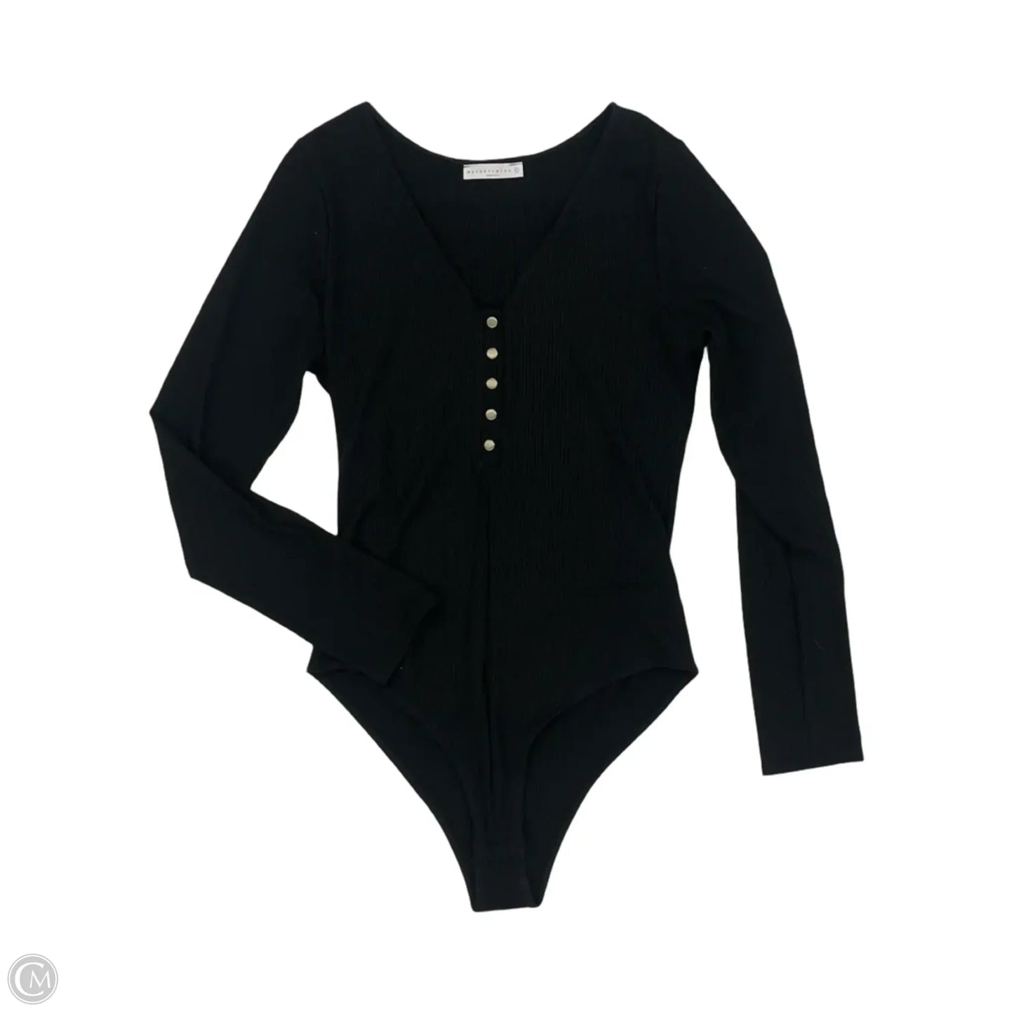Bodysuit By Clothes Mentor In Black, Size: L