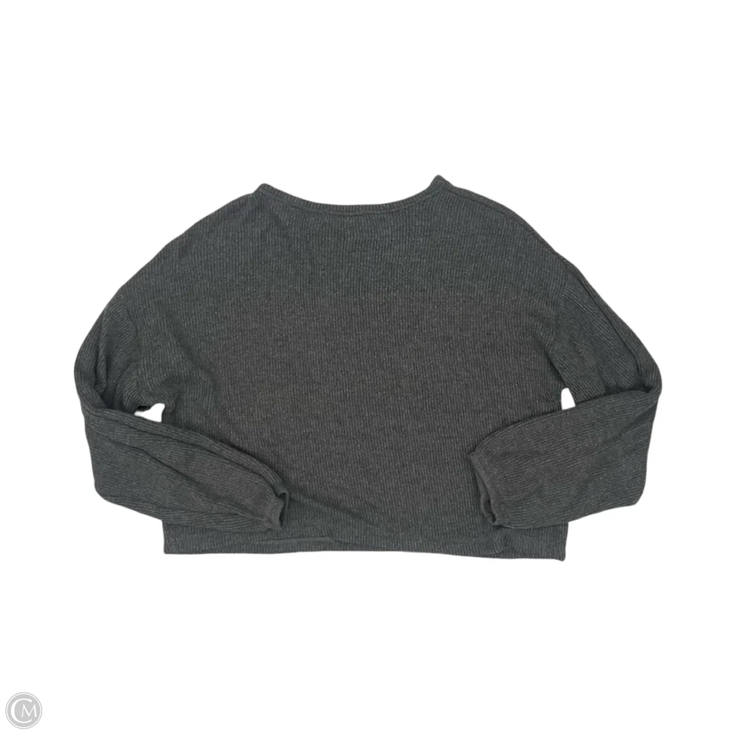 Top Long Sleeve By Double Zero In Grey, Size: S