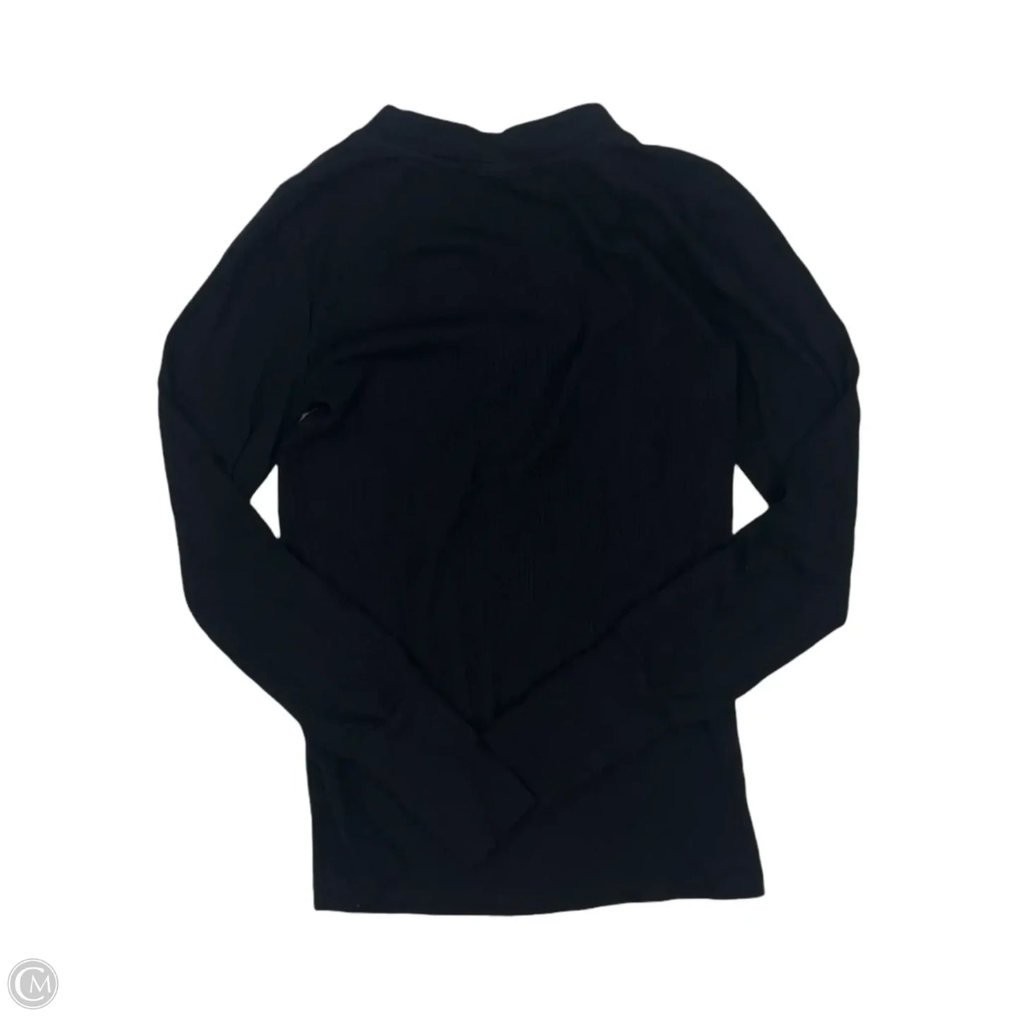 Top Long Sleeve By Oggi In Black, Size: S