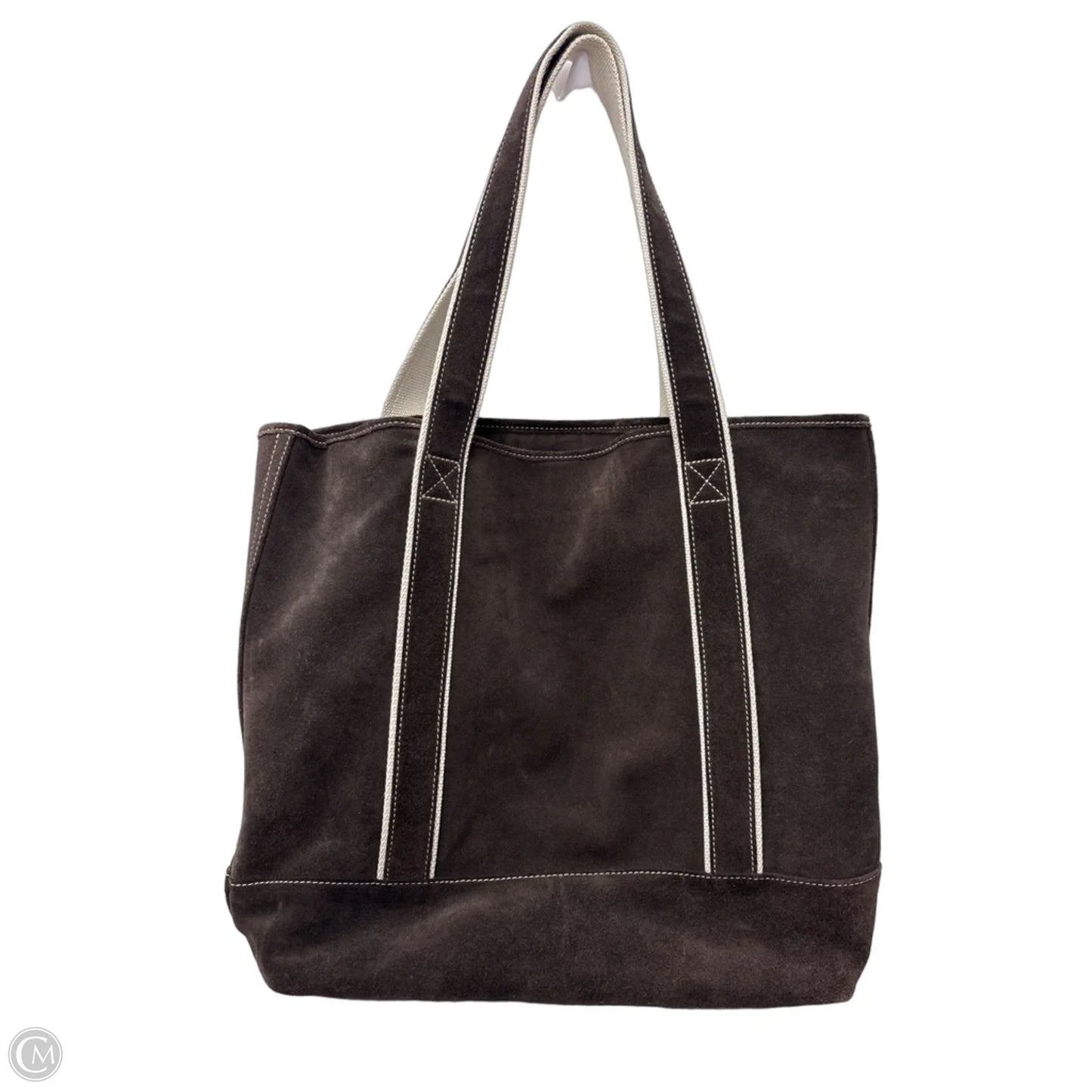 Tote Leather By Lands End, Size: Medium