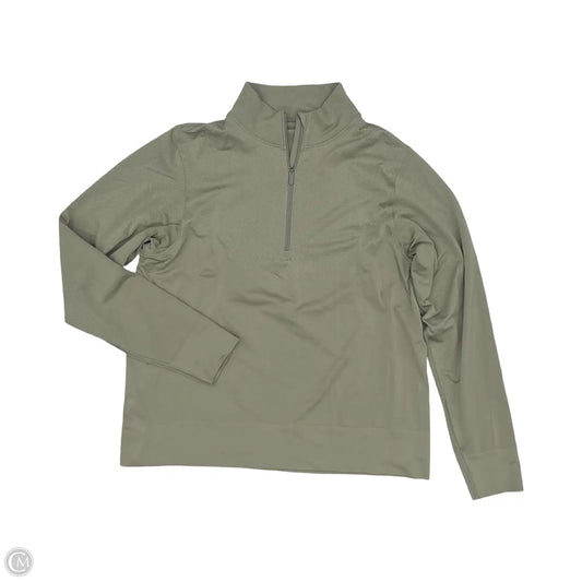 Athletic Top Long Sleeve Collar By Lululemon In Tan, Size: L