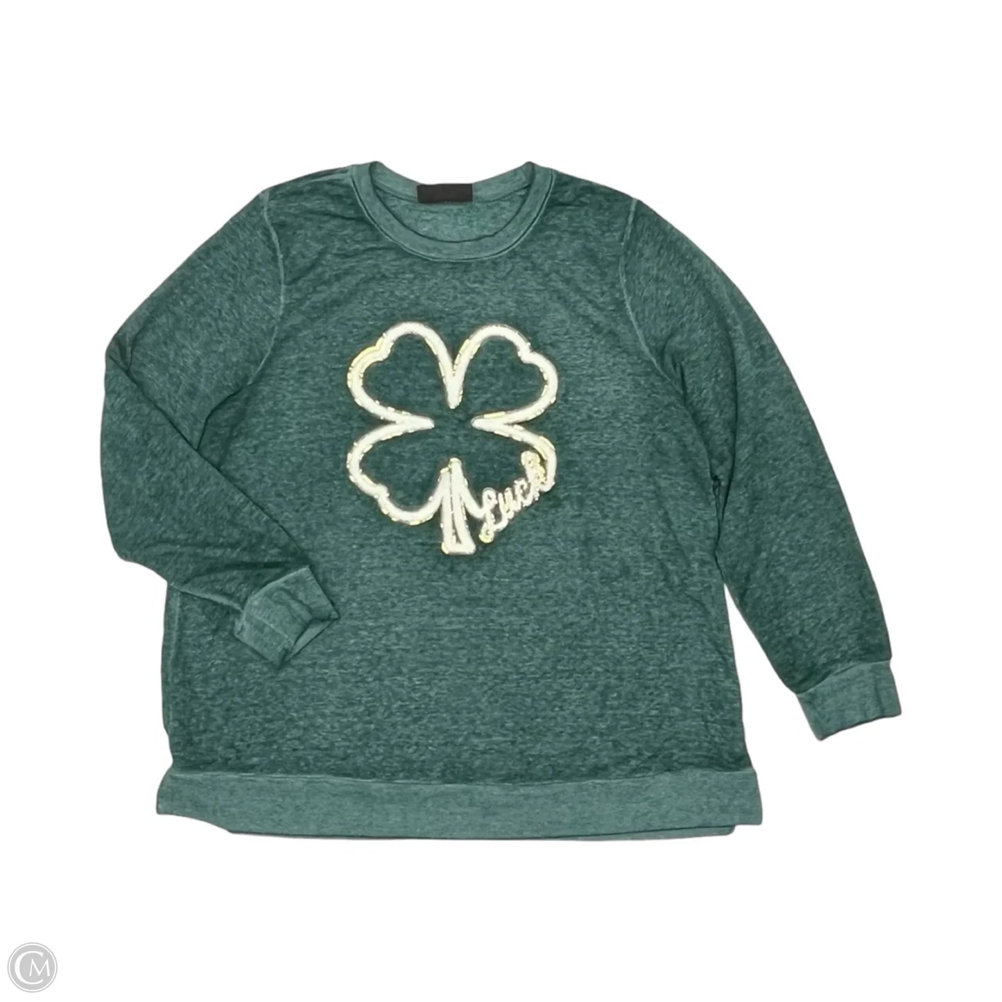 Top Long Sleeve By Lane Bryant In Green, Size: L