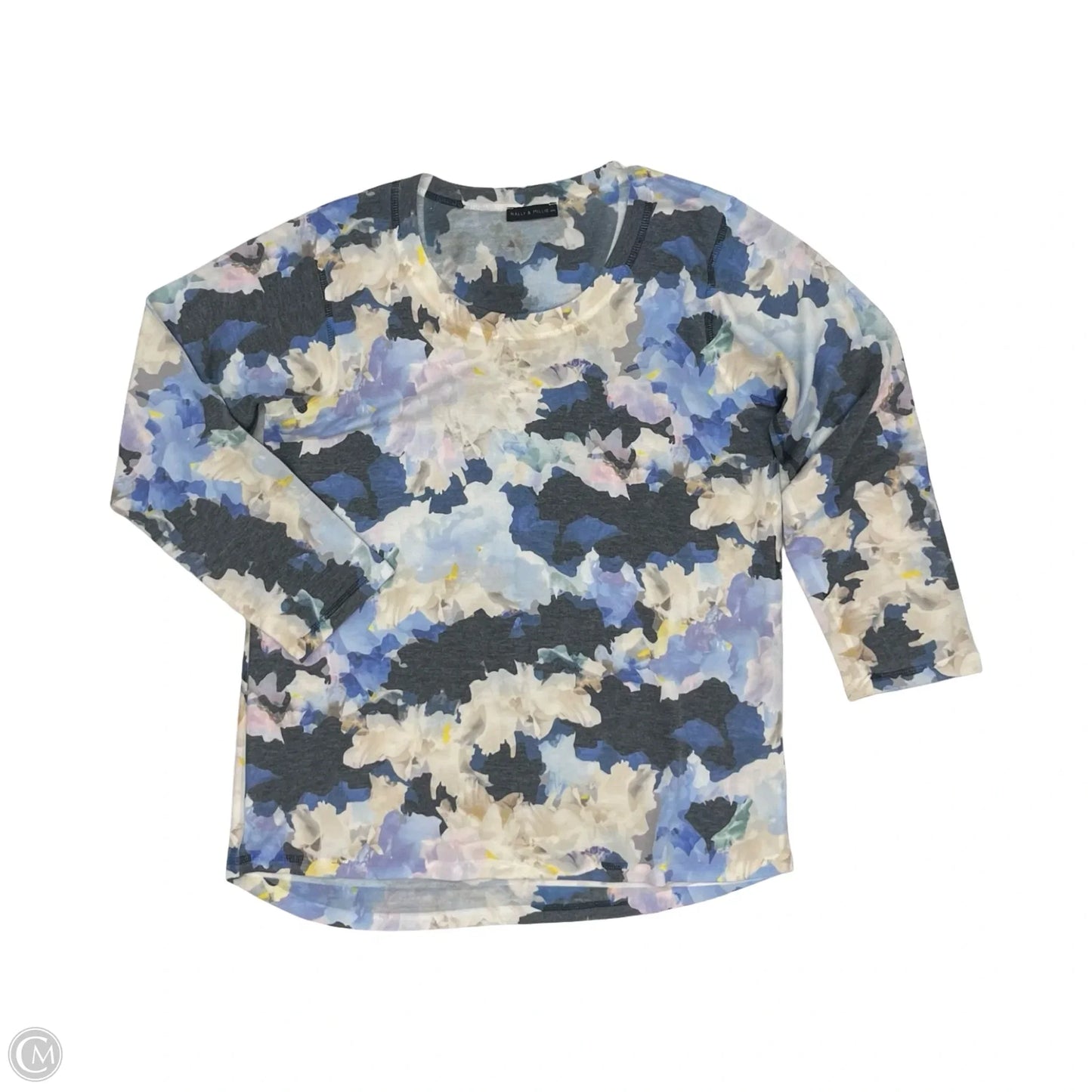 Top 3/4 Sleeve By Nally And Millie In Floral Print, Size: L