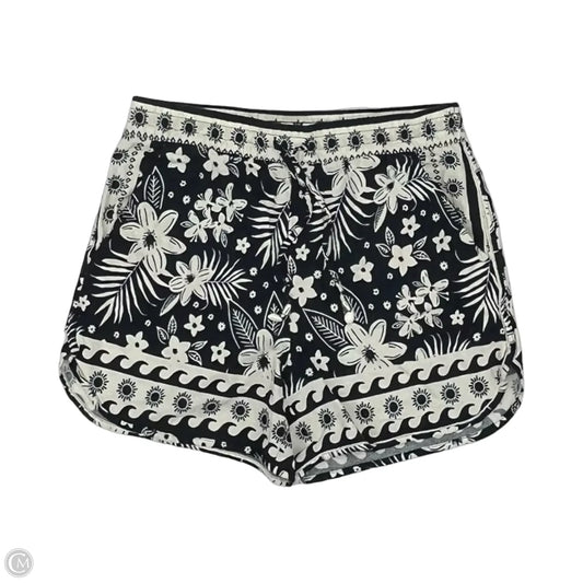 Shorts By C And C In Blue & Cream, Size: 12