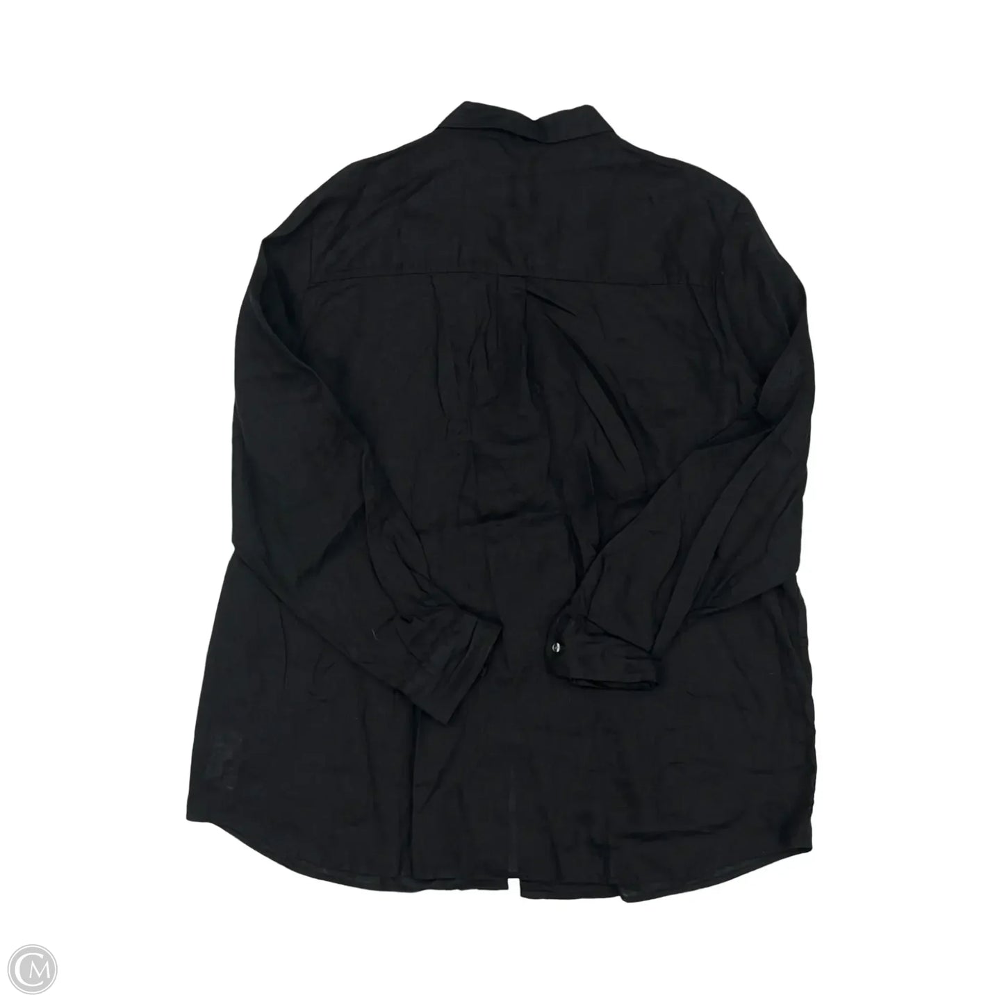 Blouse Long Sleeve By Gap In Black, Size: Xl