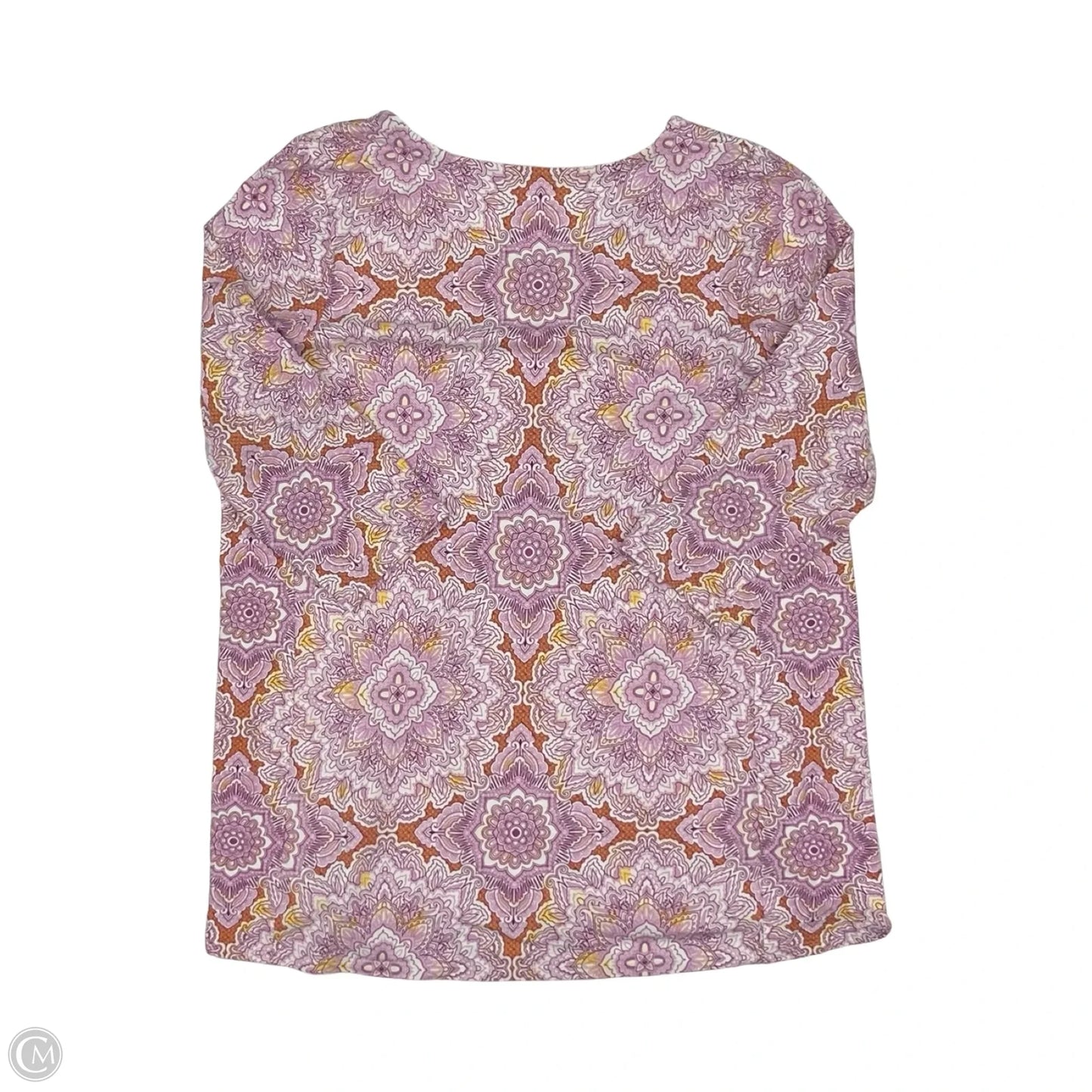 Top Long Sleeve By J. Jill In Orange & Purple, Size: L