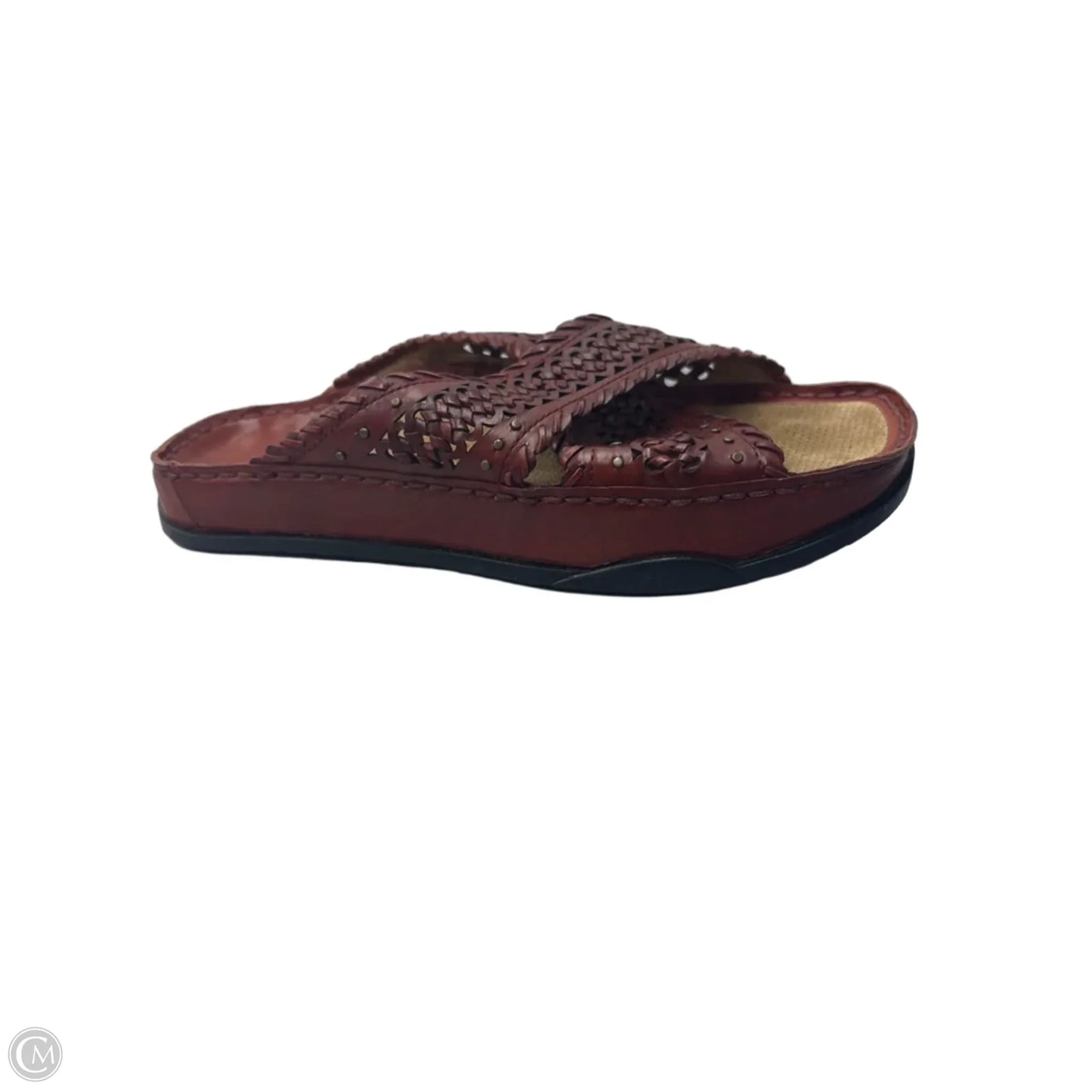 Sandals Flats By Earth In Brown, Size: 8