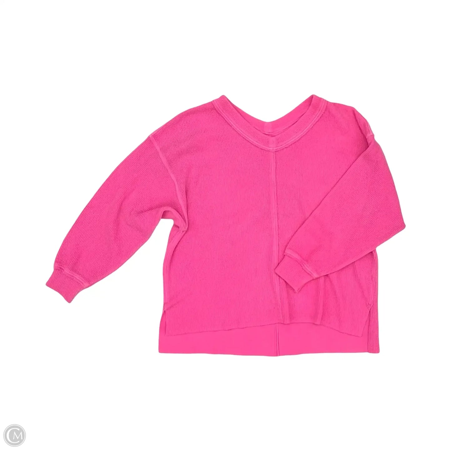 Top Long Sleeve By Aerie In Pink, Size: L