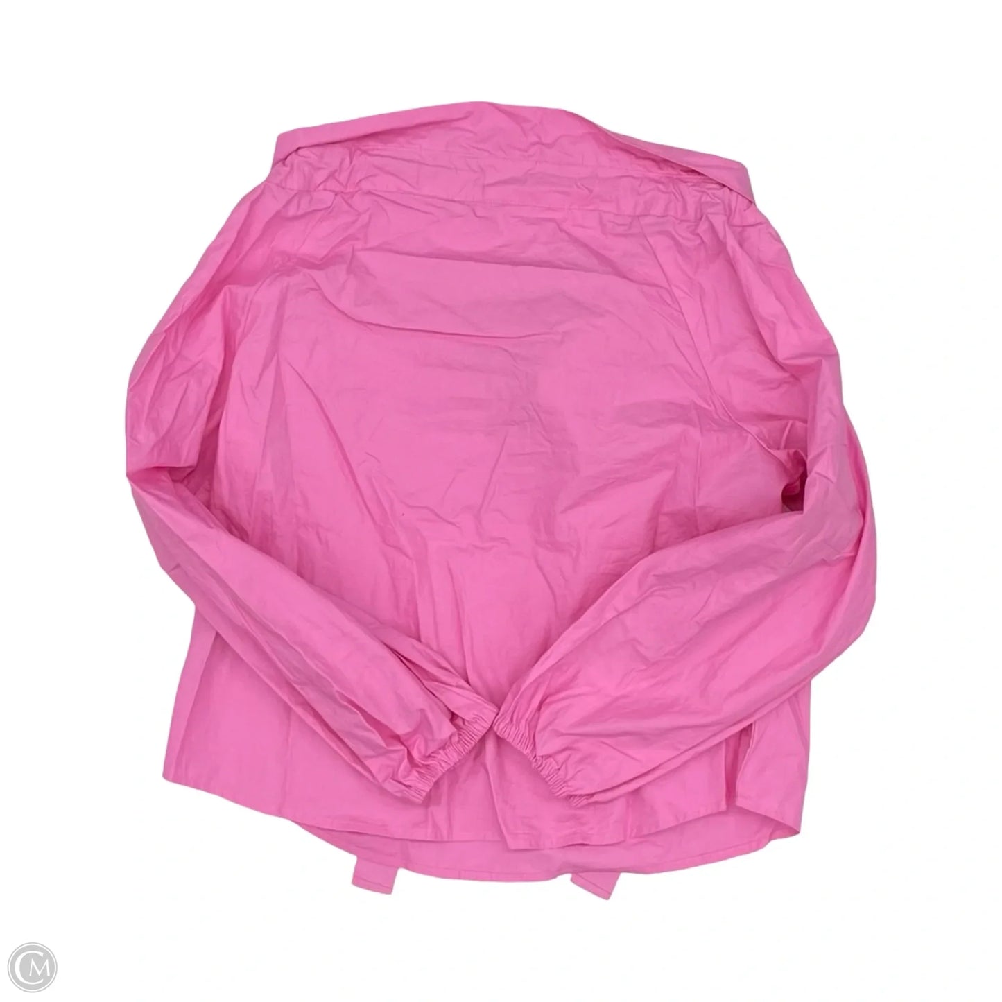 Blouse Long Sleeve By Free Assembly In Pink, Size: M