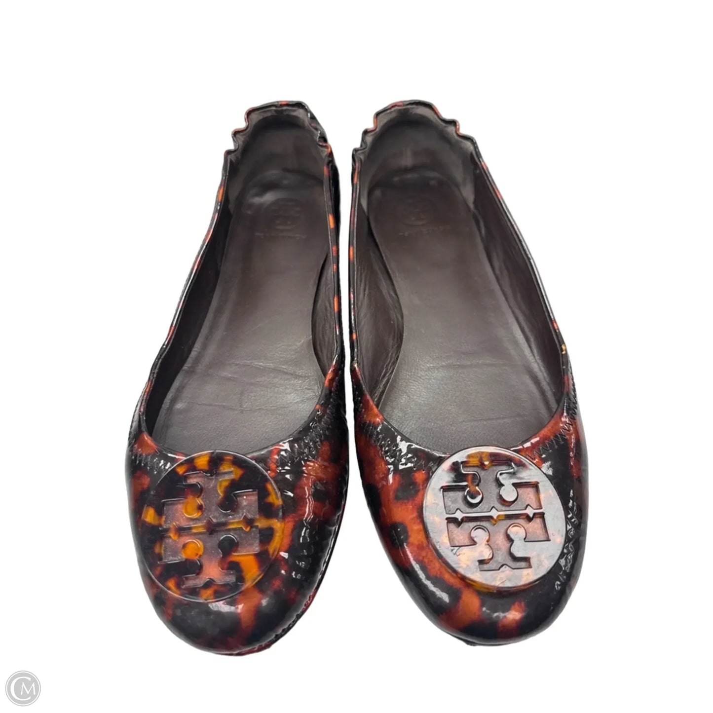 Shoes Designer By Tory Burch In Tortoise Shell Print, Size: 8
