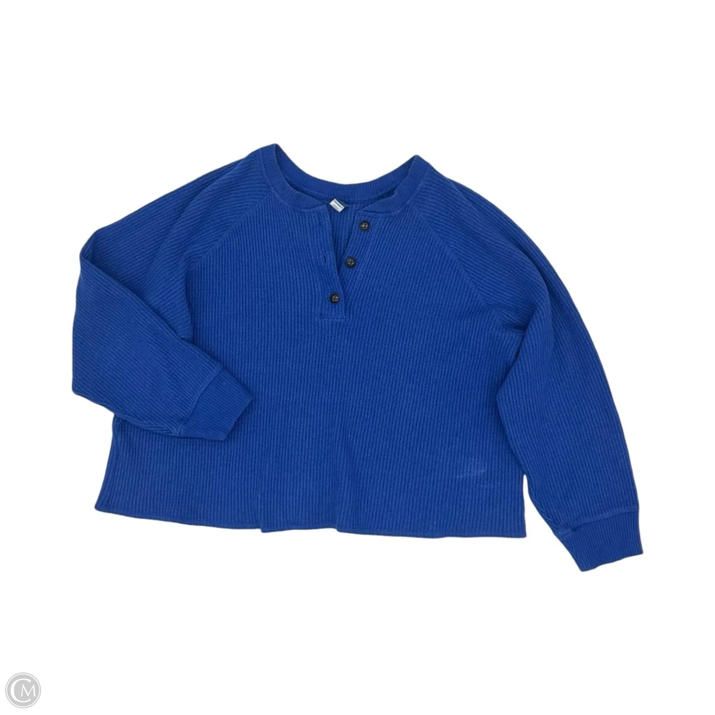 Top Long Sleeve By Old Navy In Blue, Size: Xl