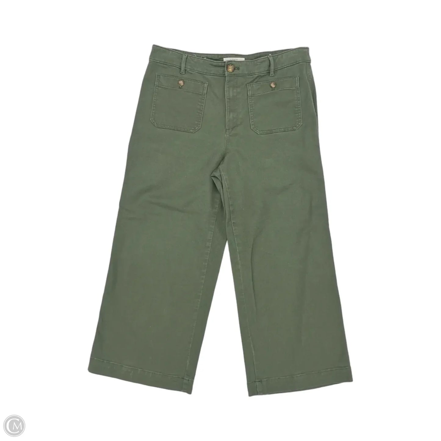 Jeans Wide Leg By Loft In Green, Size: 12