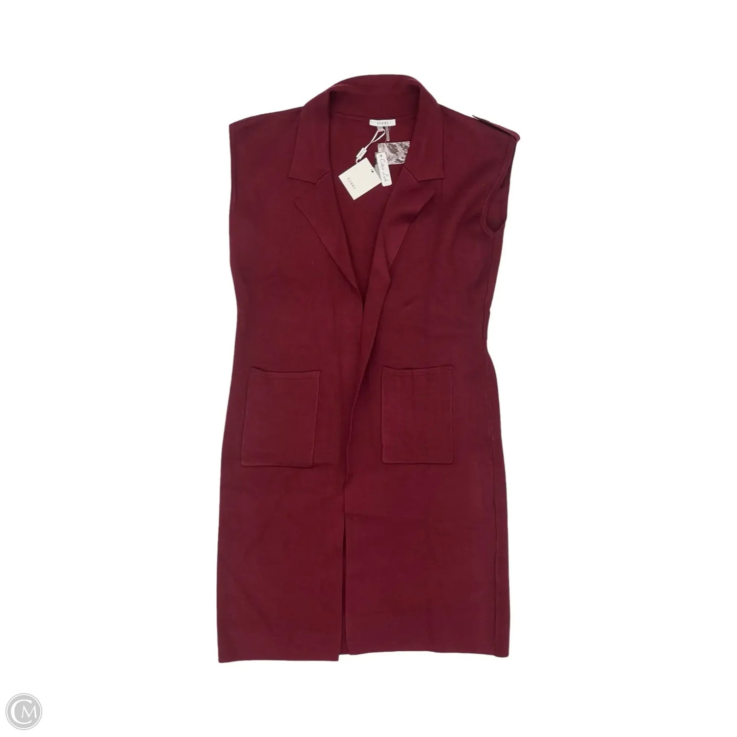 Vest Sweater By Sioni In Red, Size: Xl