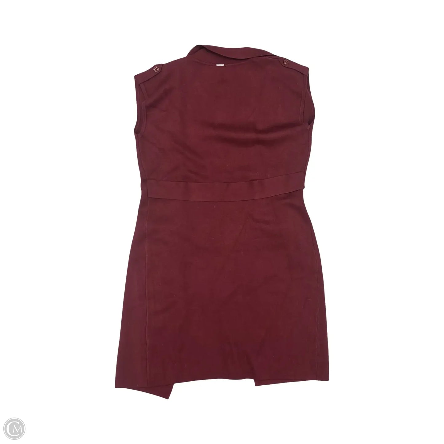 Vest Sweater By Sioni In Red, Size: Xl