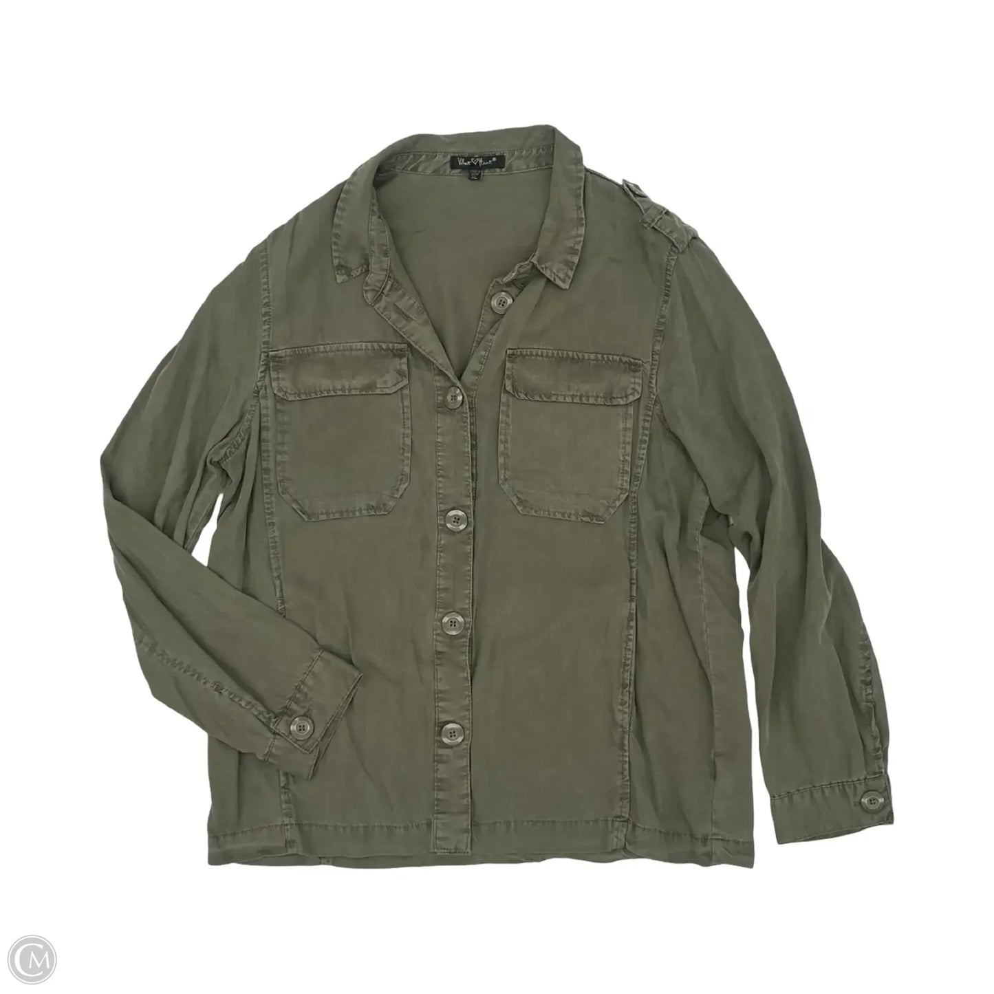 Top Long Sleeve By Velvet Heart In Green, Size: Xl