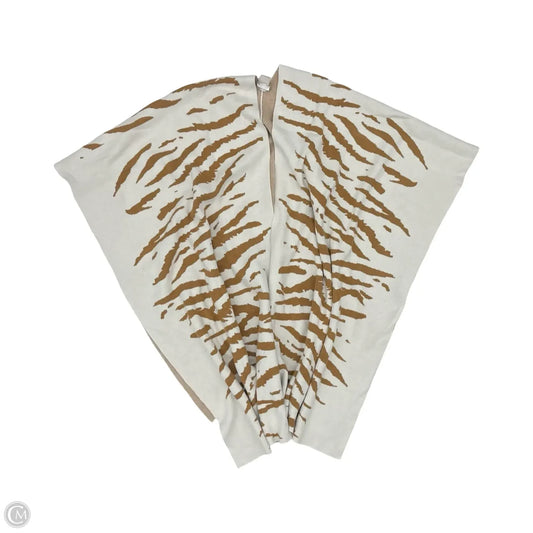 Shawl By Chicos In Brown & Cream, Size: S