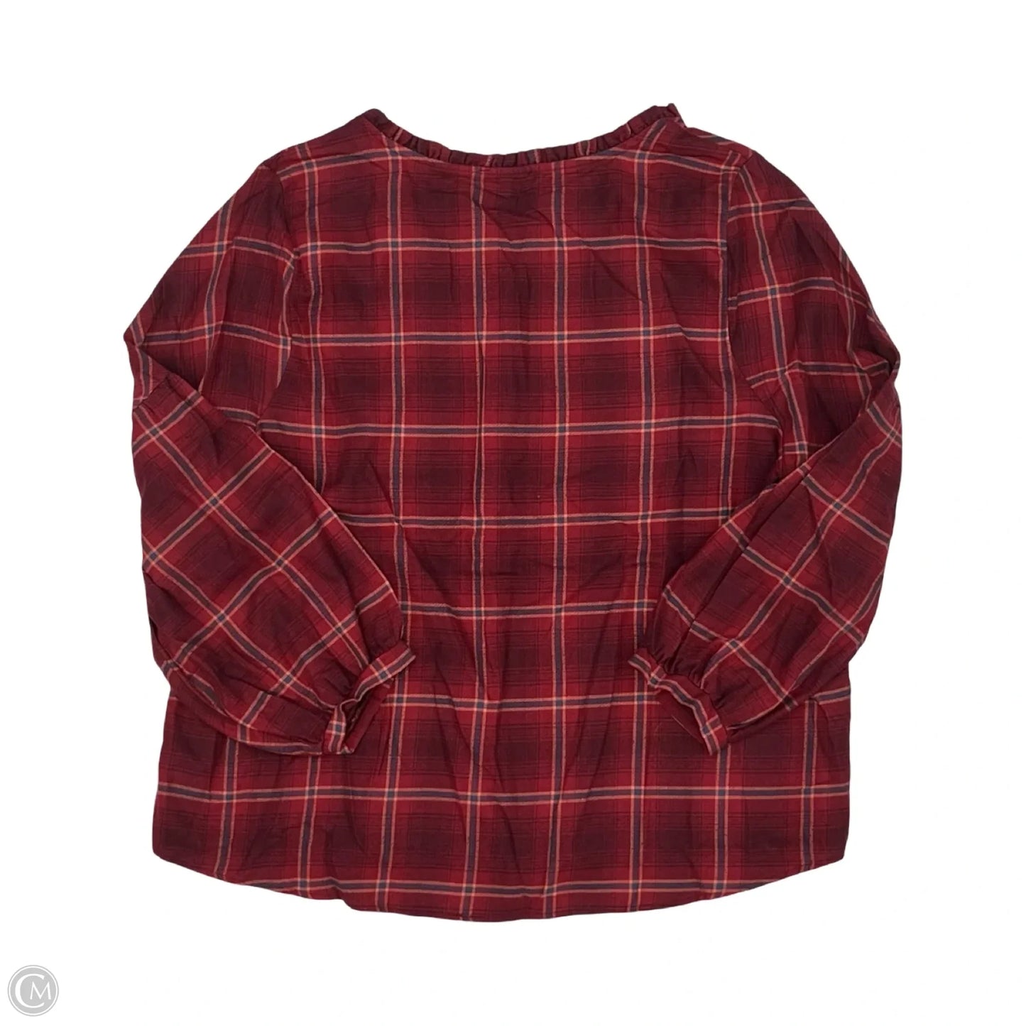Top Long Sleeve By Daily Thread In Blue & Red, Size: 2x