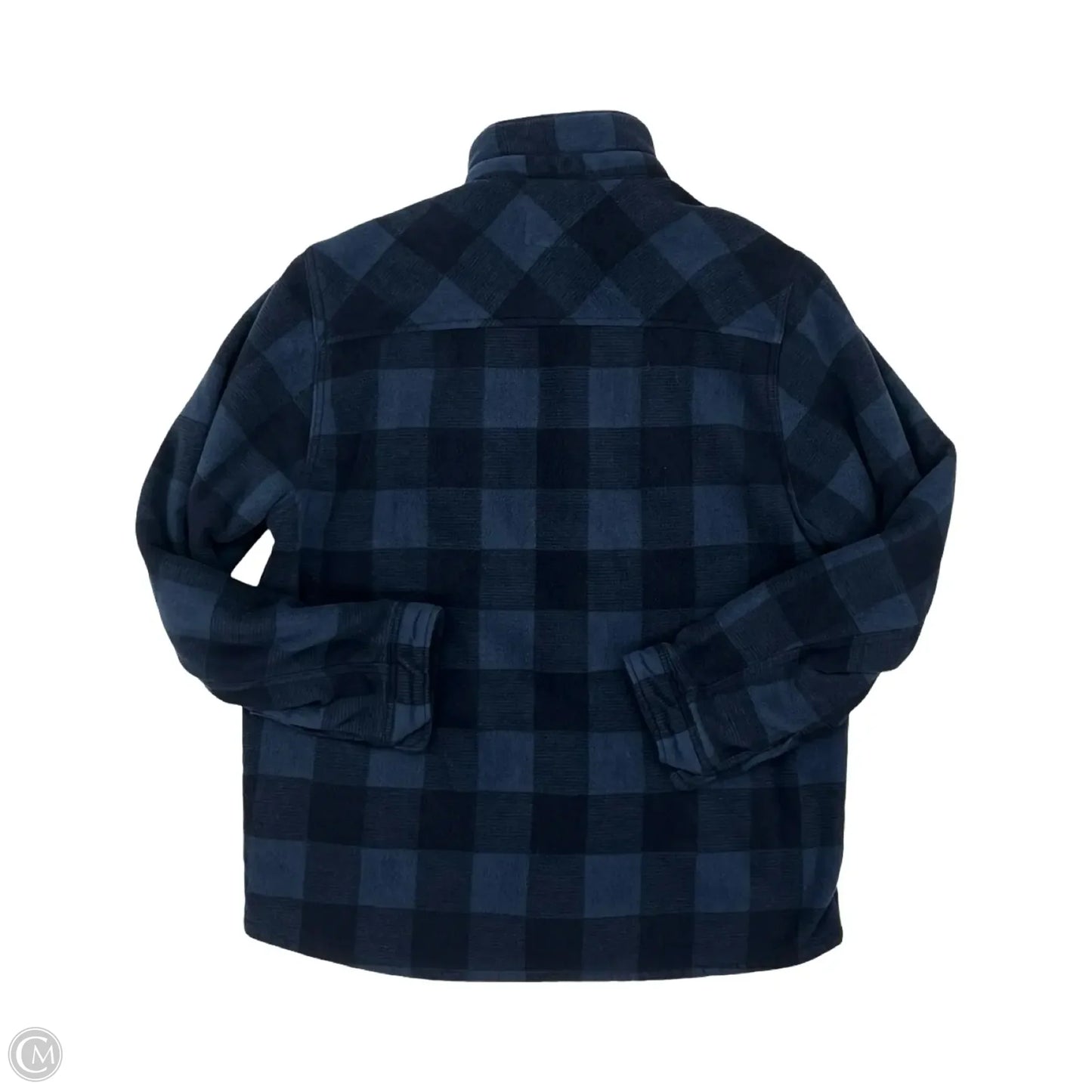 Jacket Fleece By Clothes Mentor In Blue, Size: Xxl